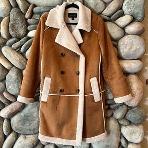 NWOT Ann Taylor Sherpa Coat - MSRP $450